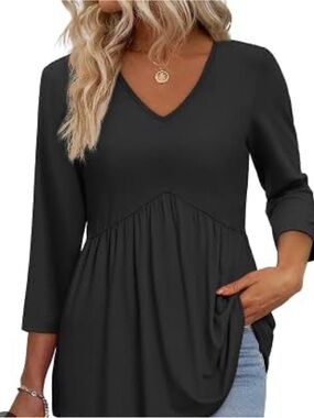 Ofeefan Black Babydoll Shirt XL
